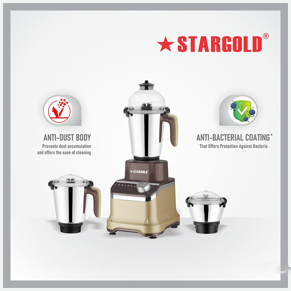 Stargold Mixer Grinder 3 In 1 850W Overload Protection