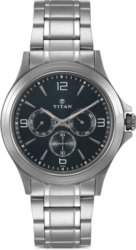 Titan Work Wear Men Watch 1698SM02 | Stainless Steel | Mesh Strap | Water-Resistant | Minimal | Quartz Movement | Lifestyle | Business | Scratch-resistant | Fashionable | Halabh.com