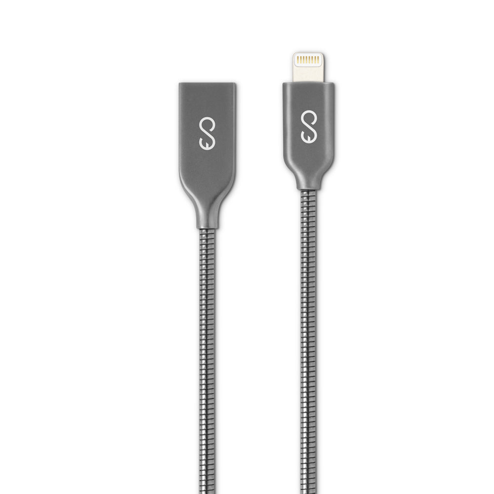 Epico Metal USB-A Lightning Cable 1.2m Space Grey