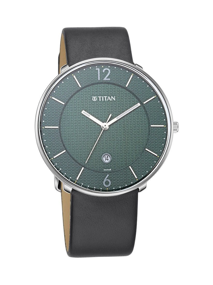 Titan Work Wear Men's Watch 1849SL02 | Leather Band | Water-Resistant | Quartz Movement | Classic Style | Fashionable | Durable | Affordable | Halabh.com