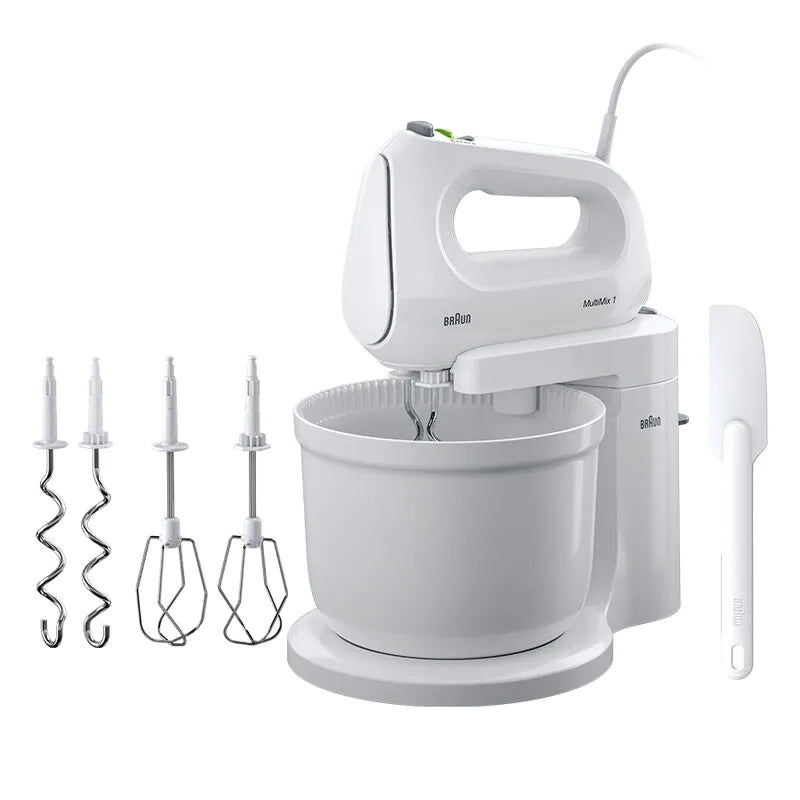 Braun Multi Mix 1 Hand Mixer 400W White | Kitchen Appliances | Halabh.com