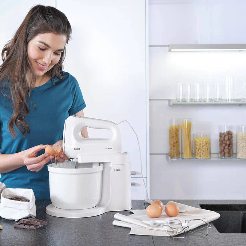 Braun Multi Mix 1 Hand Mixer 400W White | Kitchen Appliances | Halabh.com