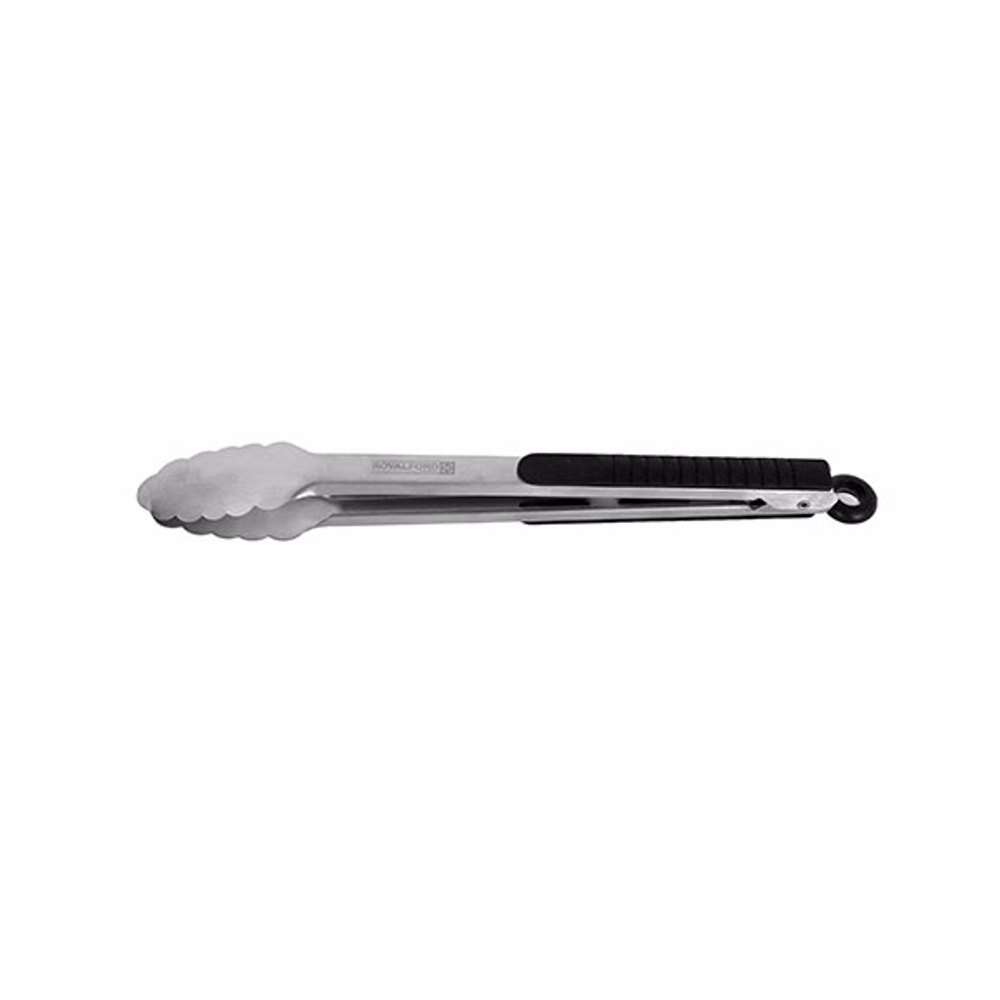 RoyalFord  Stainless Steel Food Tongs 9Inch Silver
