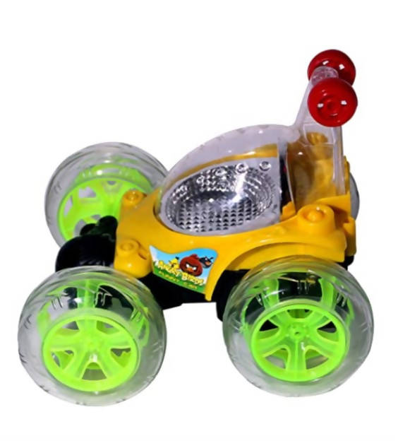 Remote & Rechargeable 360 Degree Twisting Stunt Car ( Angry Birds)