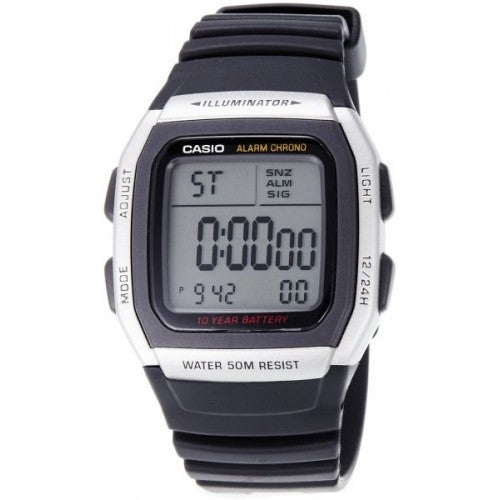 Casio Digital Men's Watch W-96H-1AVDF  | Resin | Water-Resistant | Minimal | Quartz Movement | Lifestyle| Business | Scratch-resistant | Fashionable | Halabh.com