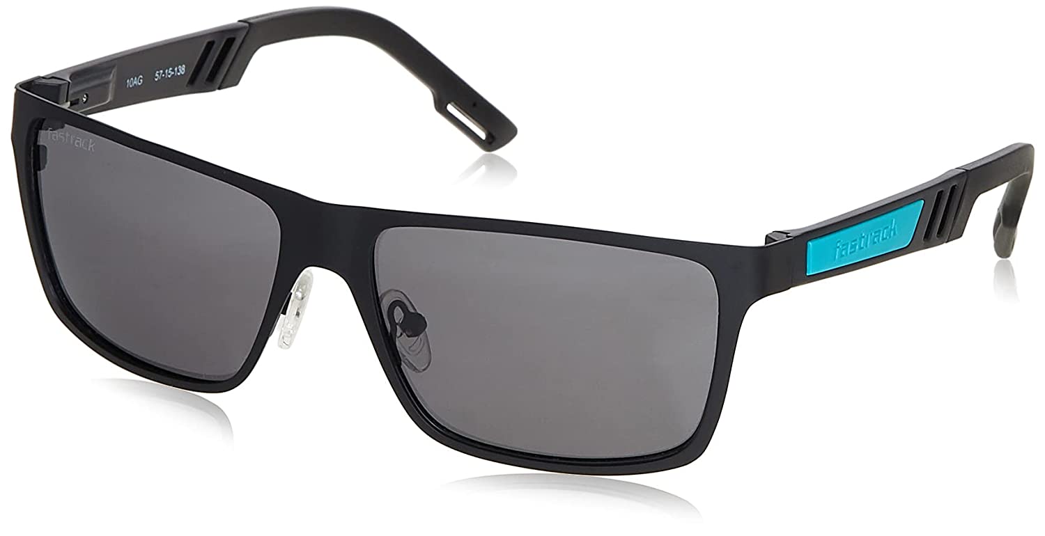 Fastrack Men Sporty Sunglasses Black Frame Black Lens