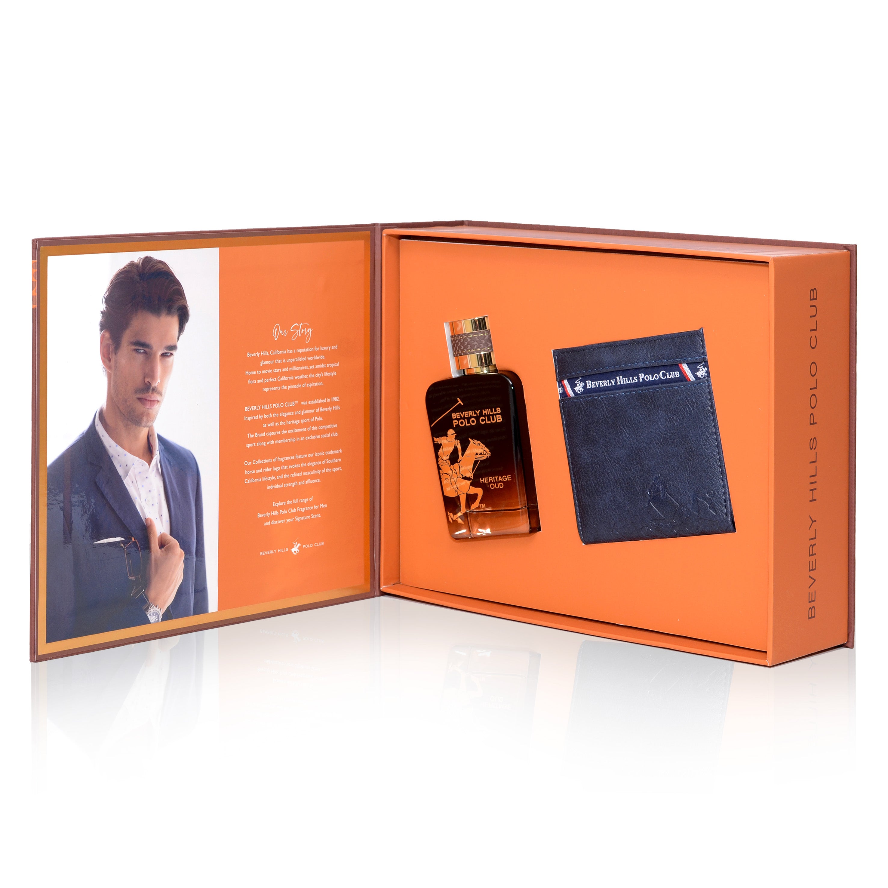 Beverly Hills Polo Club Gift Set Titan EDP & Wallet For Men - BHPCPRGS-OUDWL
