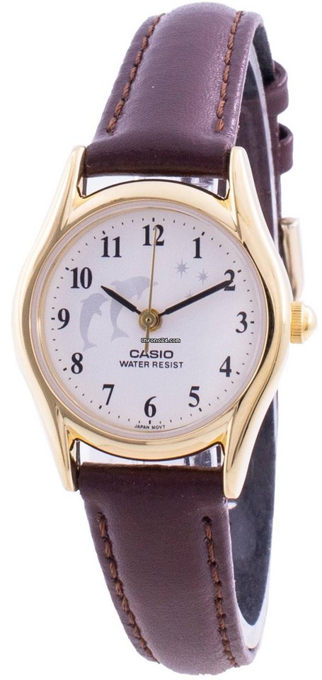 Casio Women's Fashion Watch LTP-1094Q-7B9RD | Leather Band | Water-Resistant | Quartz Movement | Classic Style | Fashionable | Durable | Affordable | Halabh.com