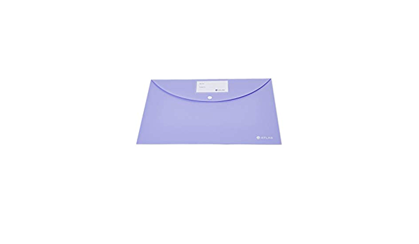 Document Bag Opaque With Namecard and Button Purple