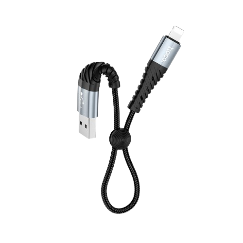 Hoco Cool Charging Data Cable For Lightning Black