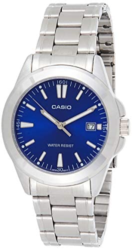Casio Men's Analog Watch MTP-1215A-2ADF | Stainless Steel | Mesh Strap | Water-Resistant | Minimal | Quartz Movement | Lifestyle | Business | Scratch-resistant | Fashionable | Halabh.com