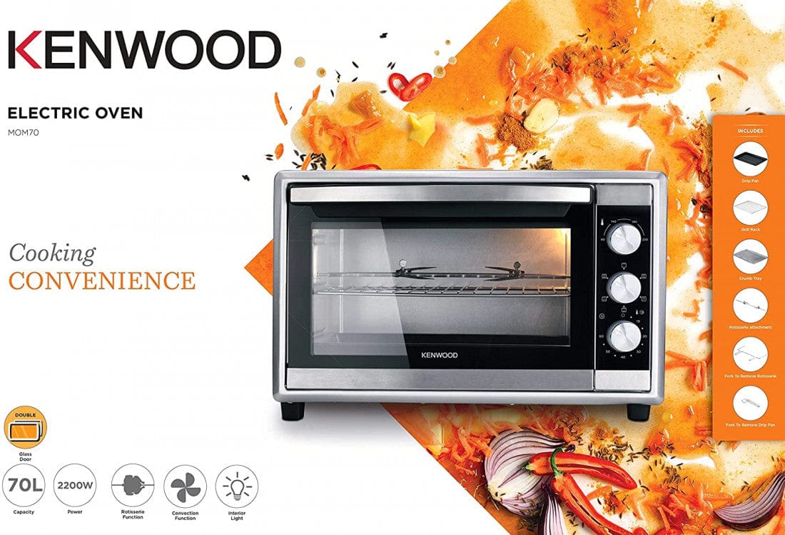 Kenwood Electric Oven | Capacity 70L | Color Silver | Best Kitchen Appliances in Bahrain | Halabh