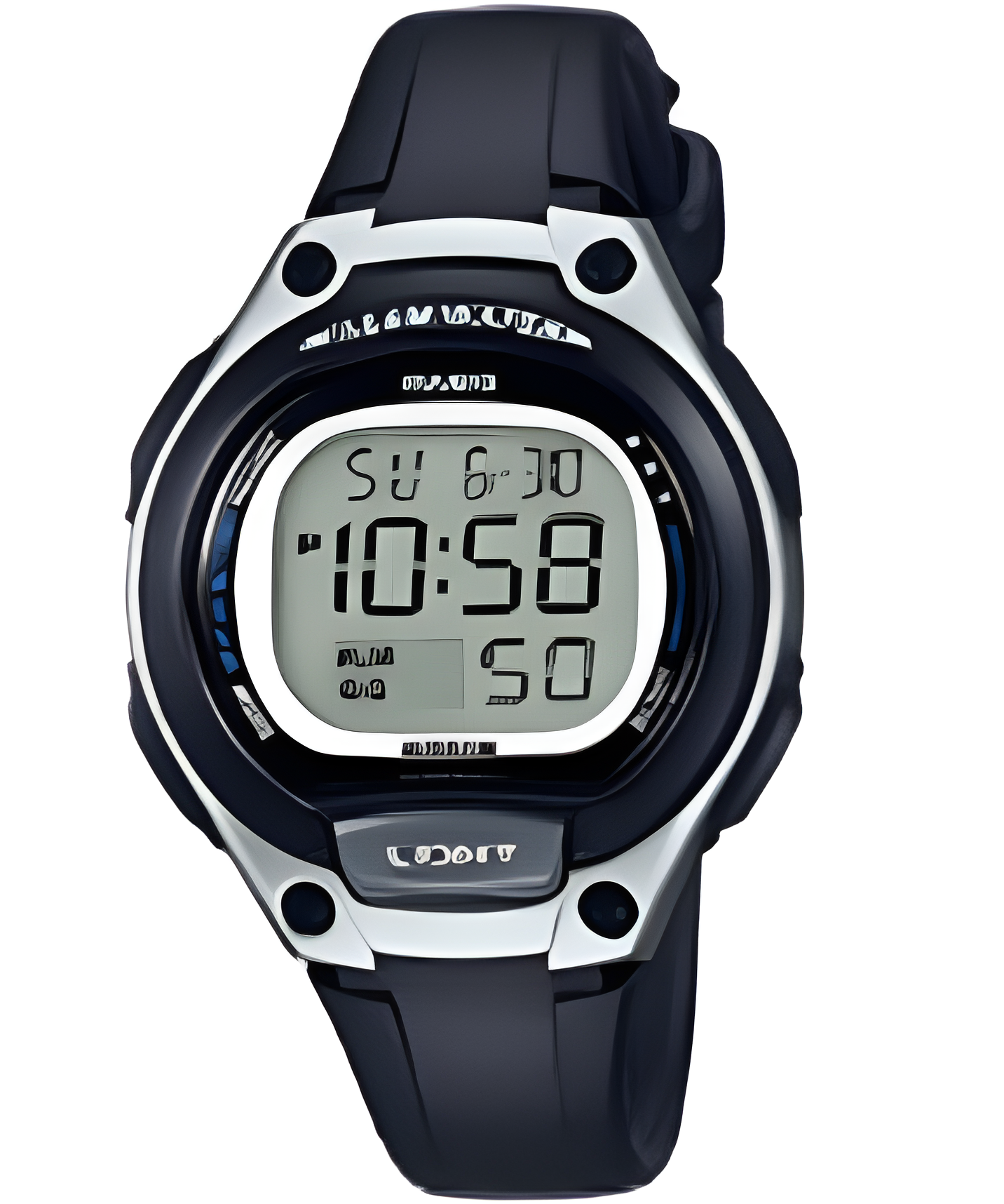 Casio Black Digital Resin Strap Watch LW-203-1AVDF | Resin | Water-Resistant | Minimal | Quartz Movement | Lifestyle| Business | Scratch-resistant | Fashionable | Halabh.com