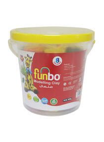 FUNBO Modelling Clay 700g 8 Colors in Bucket FO-MC-700-8