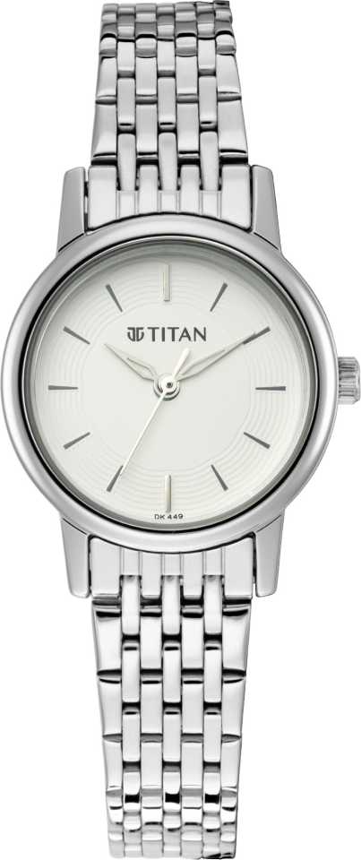 Titan Silver Dial Analog Watch for Women