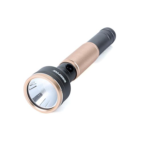 Geepas Rechargeable Led Flashlight With Power Bank