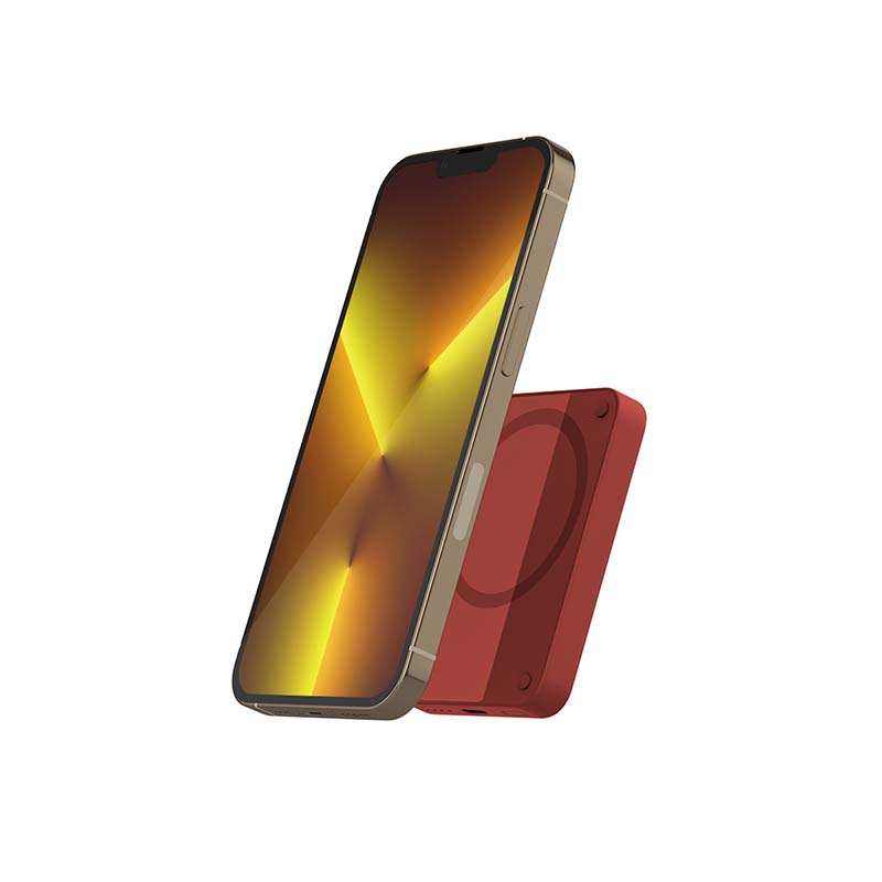 Epico 4200Mah Magnetic Wireless Power Bank Red