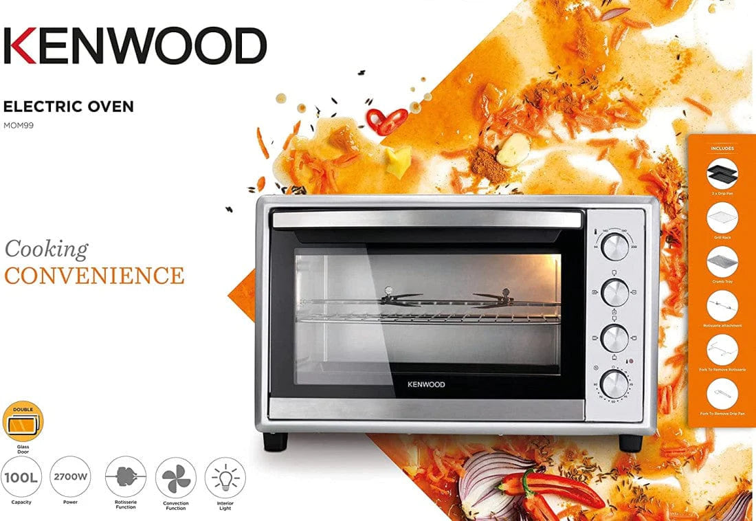 Kenwood Electric Oven | Capacity 100L | Color Silver | Best Kitchen Appliances in Bahrain | Halabh