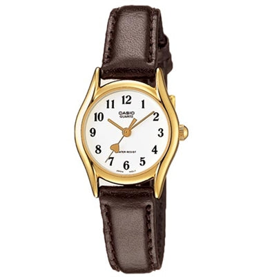 Casio Quartz Women's Watch LTP-1094Q-7B5RD | Leather Band | Water-Resistant | Quartz Movement | Classic Style | Fashionable | Durable | Affordable | Halabh.com