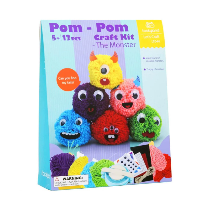 TookyToy Pom Craft Kit The Monster