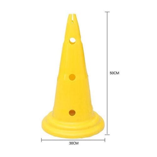 50cm Cones with holes Set Yellow & Red