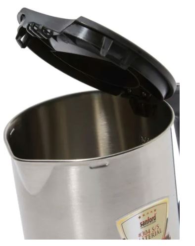 Sanford Stainless Steel Electric Kettle 1.7 Litre Silver & Black