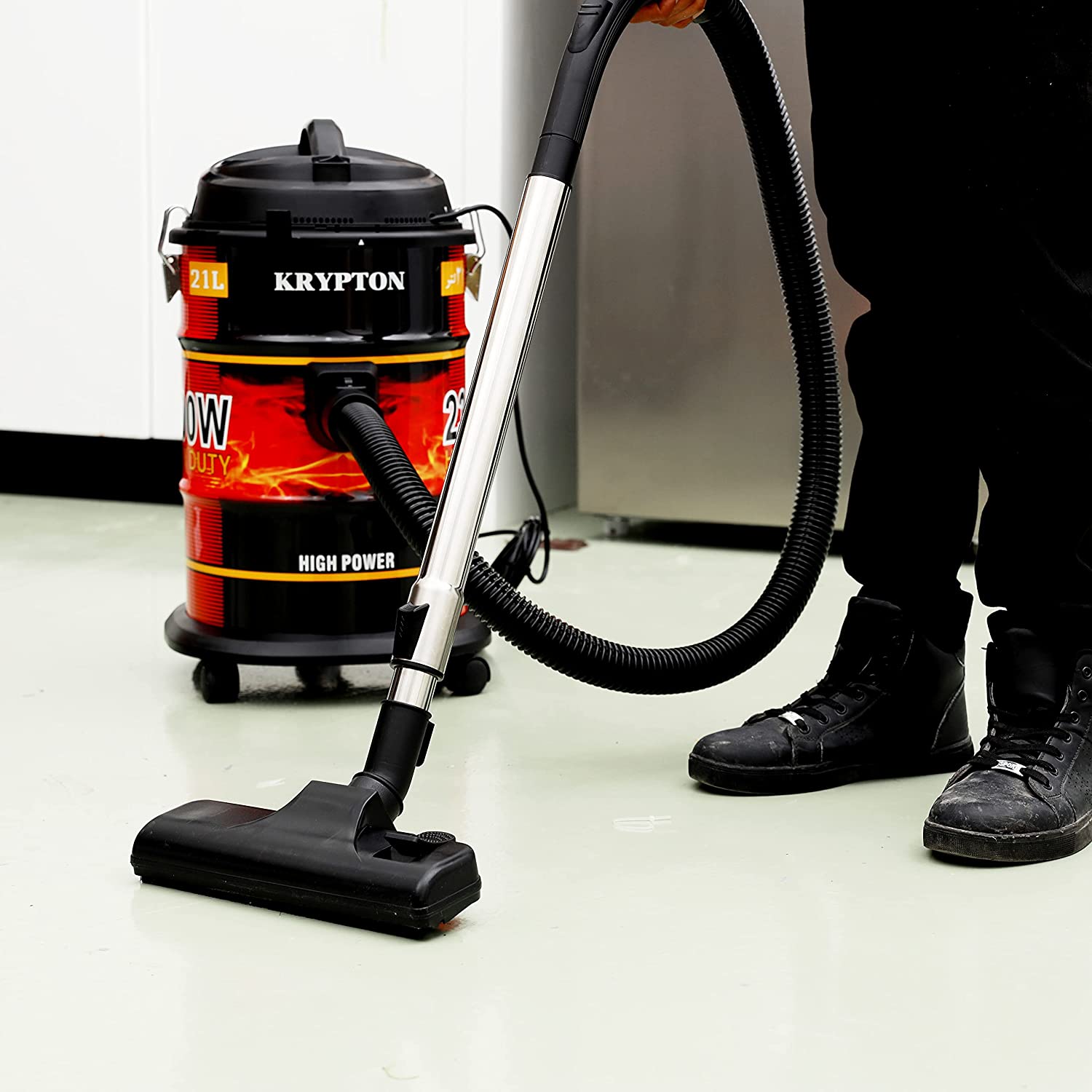 Krypton 2300Watts Drum Vacuum Cleaner Black | Cleaning Accessories | Halabh.com