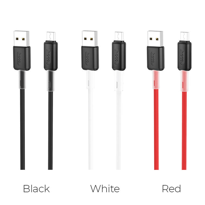Hoco USB Cable Hoco Soft USB Micro USB Black