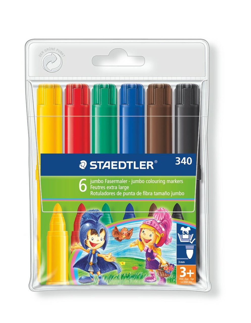 Staedtler Noris Club Jumbo Colouring Markers Wallet