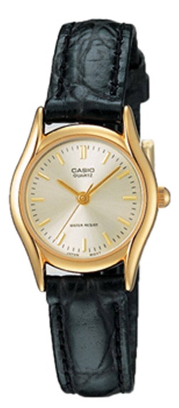 Casio Black Women Watch LTP-1094Q-7ARDF | Leather Band | Water-Resistant | Quartz Movement | Classic Style | Fashionable | Durable | Affordable | Halabh.com