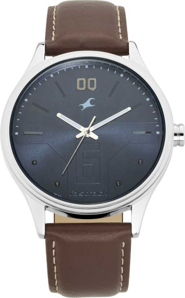 Fastrack Analog Men Watch 3247SL01 | Leather Band | Water-Resistant | Quartz Movement | Classic Style | Fashionable | Durable | Affordable | Halabh.com