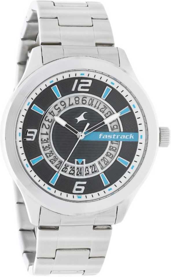 Fastrack Loopholes Analog Men Watch 38050SM02 | Stainless Steel | Mesh Strap | Water-Resistant | Minimal | Quartz Movement | Lifestyle | Business | Scratch-resistant | Fashionable | Halabh.com