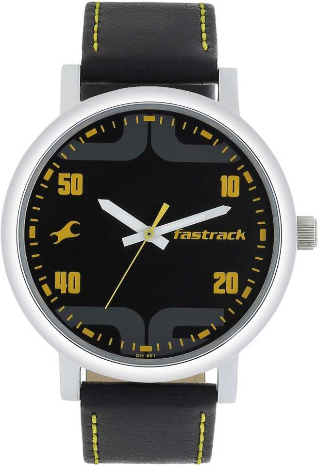 Fastrack Analog Men Watch 38052SL05 | Leather Band | Water-Resistant | Quartz Movement | Classic Style | Fashionable | Durable | Affordable | Halabh.com