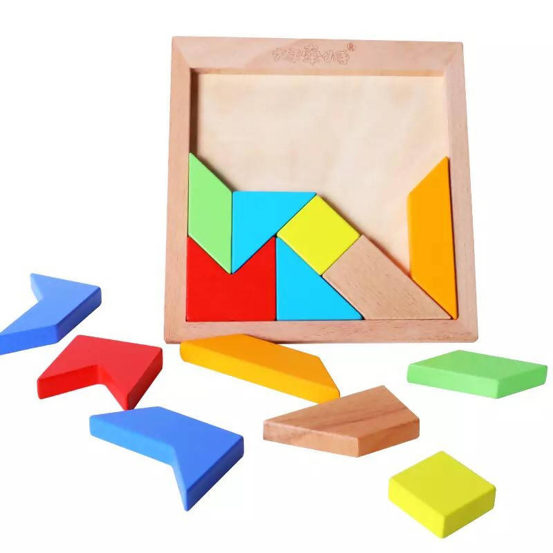 Educational Toys Puzzles 3d Developmental Toy 14pcs Tangram Puzzle