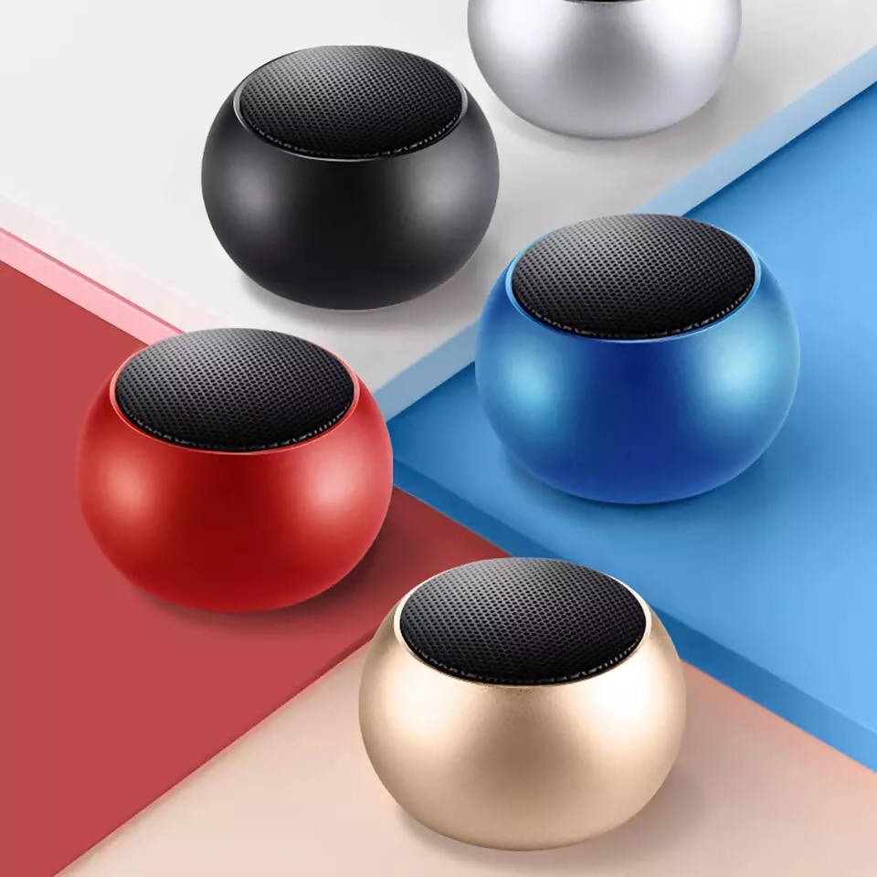 M3 Mini Desktop Portable Bluetooth Speaker Colorful Electroplating Heavy Bass Large Capacity Small Steel Cannon Wireless Audio