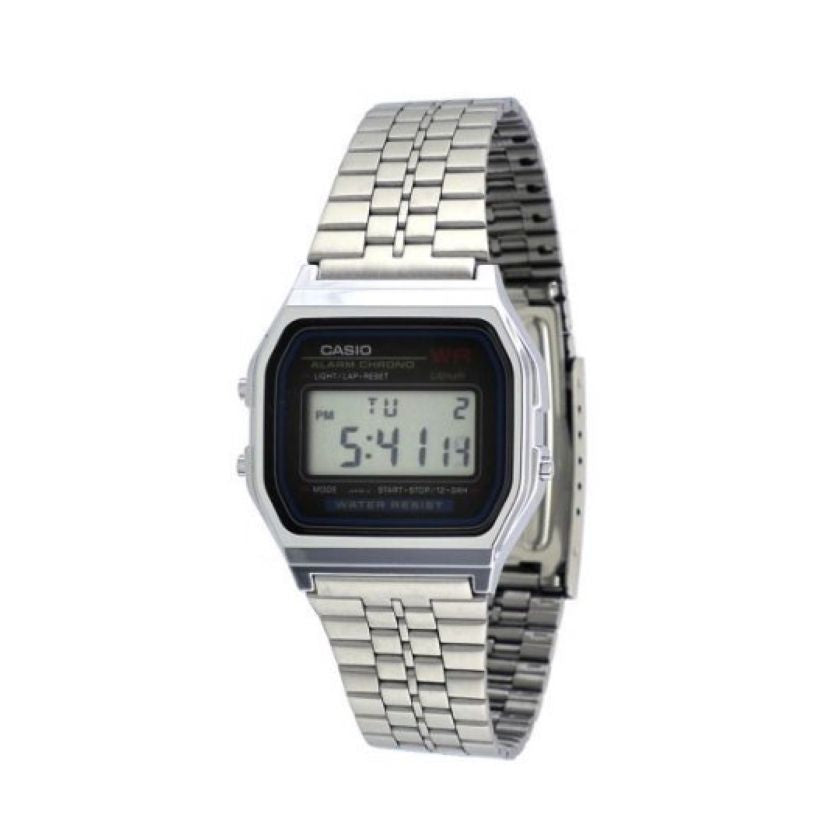 Casio Classic Digital Watch A159W-N1DF | Stainless Steel | Mesh Strap | Water-Resistant | Minimal | Quartz Movement | Lifestyle | Business | Scratch-resistant | Fashionable | Halabh.com