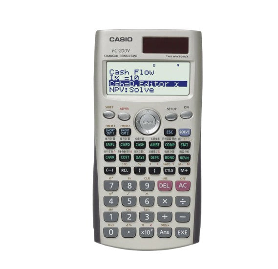 Casio Financial Calculator With 4Line Display FC 200V