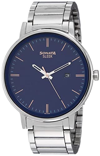 Sonata Sleek 2.0 Analog Blue Dial Men's Watch