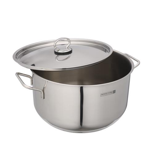 Royalford 30cm Stainless Steel Casserole With Lid Non Stick Silver
