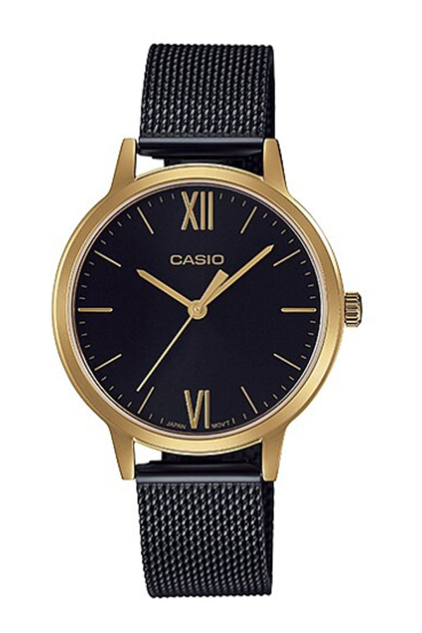 Casio Women's Watch LTP-E157MGB-1BD | Stainless Steel Mesh Strap | Water-Resistant | Minimal | Quartz Movement | Lifestyle| Business | Scratch-resistant | Fashionable | Halabh.com