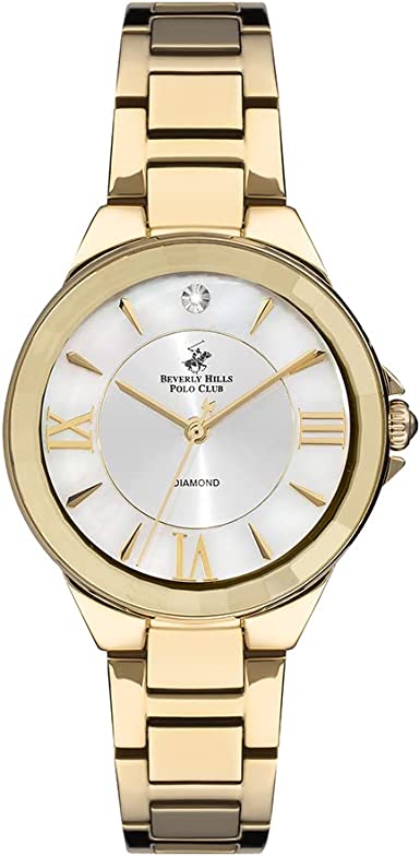 Beverly  Hills Polo Club Women's Analog MOP White Dial Watch