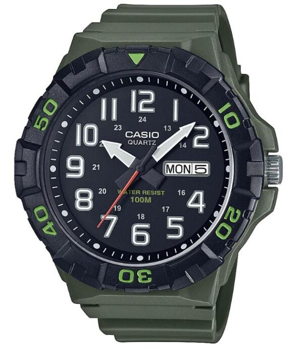 Casio Karki Watch - MRW-210H-3AVD | Resin | Water-Resistant | Minimal | Quartz Movement | Lifestyle| Business | Scratch-resistant | Fashionable | Halabh