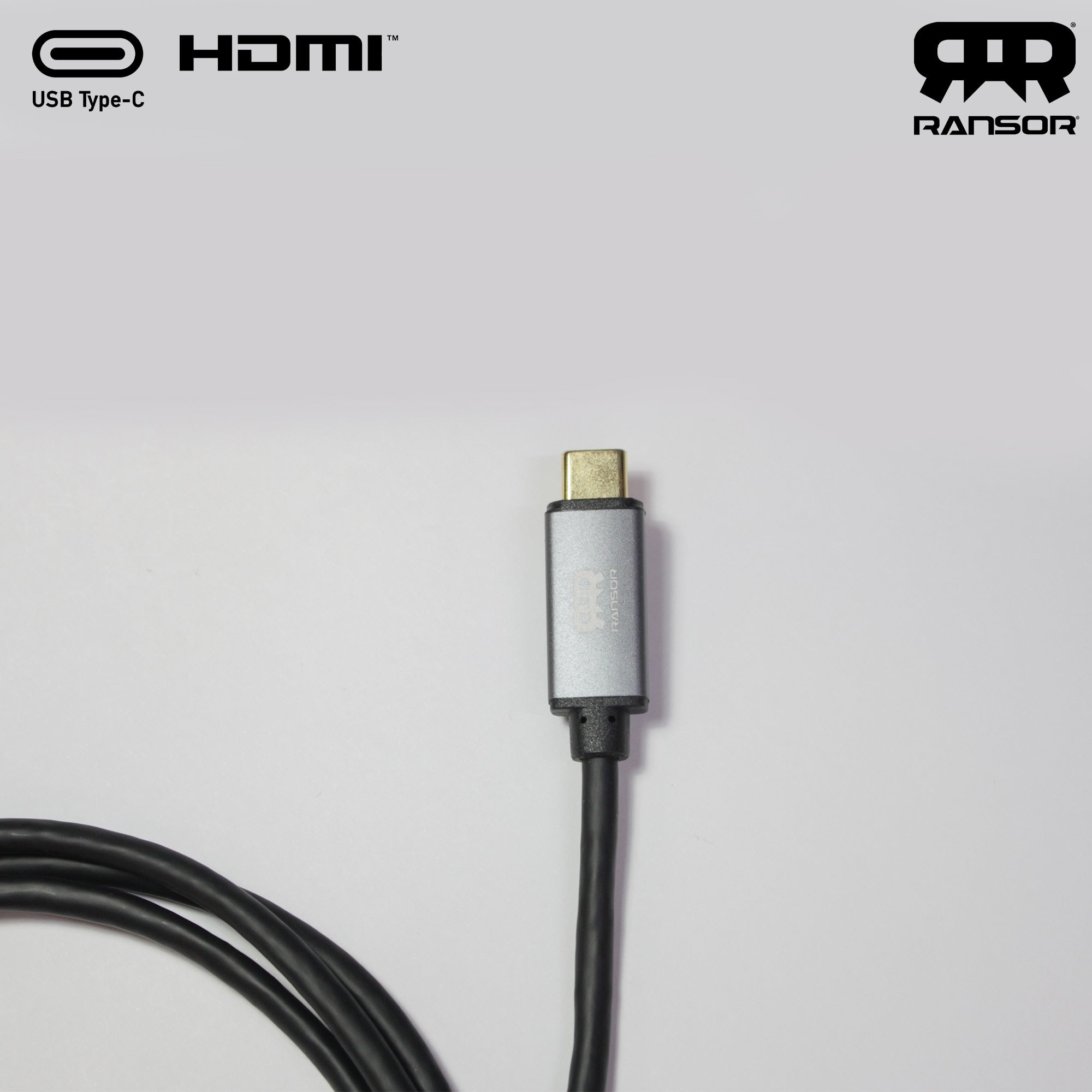 Ransor Premium 4K Type C To HDMI Cable 1.5m/5ft