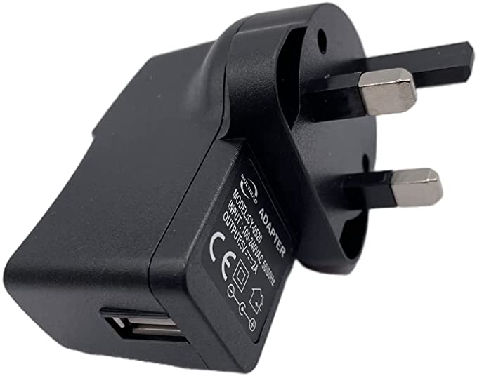 Multibao USB Power Adapter UK Mains Charger 5V 2A USB Plug 5V 2A UK 3 Pin