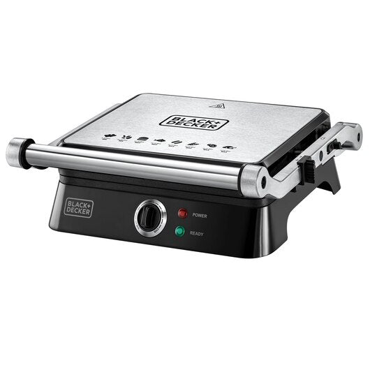 Black & Decker 1400W Contact Grill Fixed Plate | Kitchen Appliance | Halabh.com