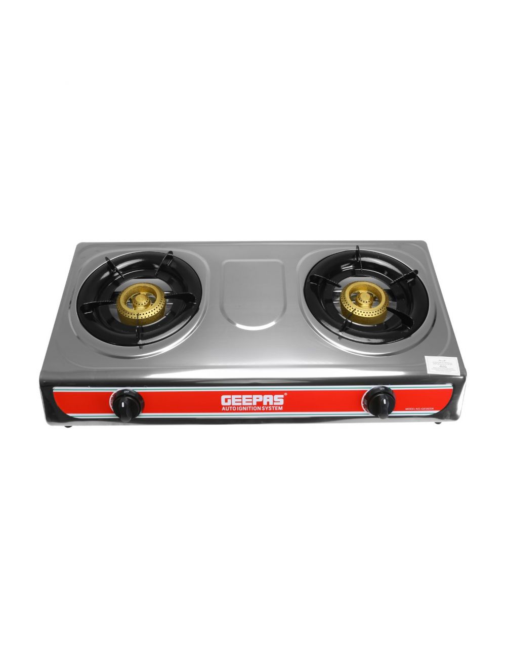 Buy Geepas Double Burner Gas Cooker Auto | Excellent Cooker