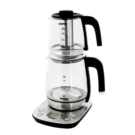 Geepas 2 In 1 Digital Coffee Hot Tea Maker Stainless Steel Filter