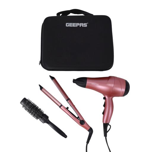 Geepas Hair Dressing Set 4 In 1 Portable Hair Dryer