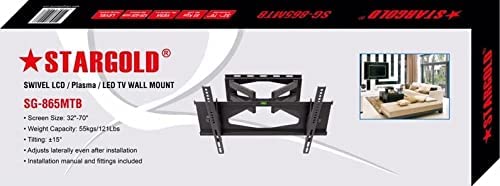 Stargold Swivel Full Motion Wall Mount For 32-70 Screen