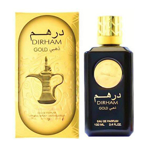 Dirham Gold Perfume 100ml | fragrance | luxury | beauty | captivating scent | long-lasting | elegance | alluring aroma | gender-neutral | olfactory masterpiece | Halabh.com